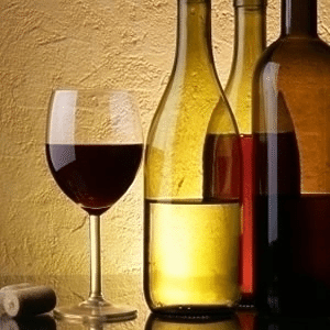 Wine Glass & Bottles