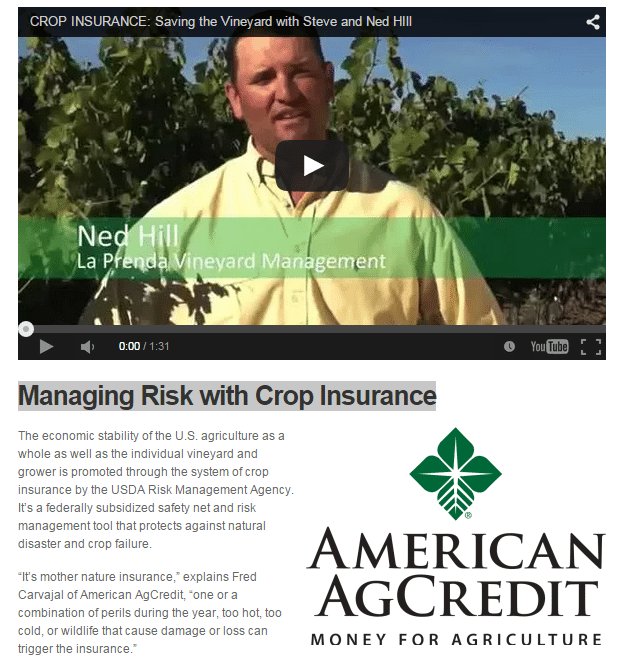 Crop Insurance Spotlight