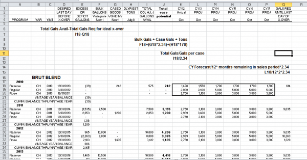 Grape Spreadsheet