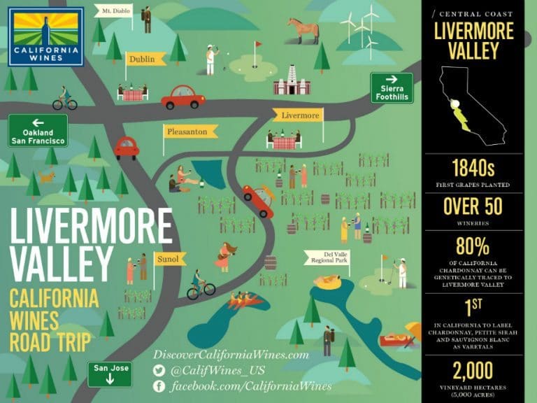 Livermore Valley Wine Map