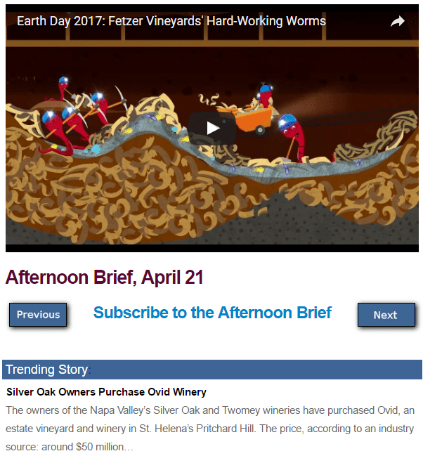 Afternoon Brief April 21 Wine Industry Advisor Wine Industry Advisor