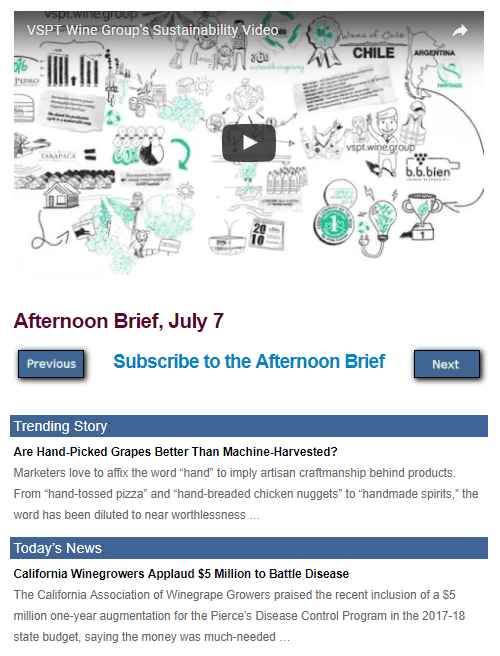 Afternoon Brief July 7 Wine Industry Advisor Wine Industry Advisor