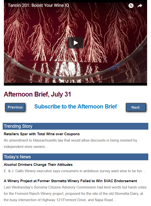 Brief screenshot