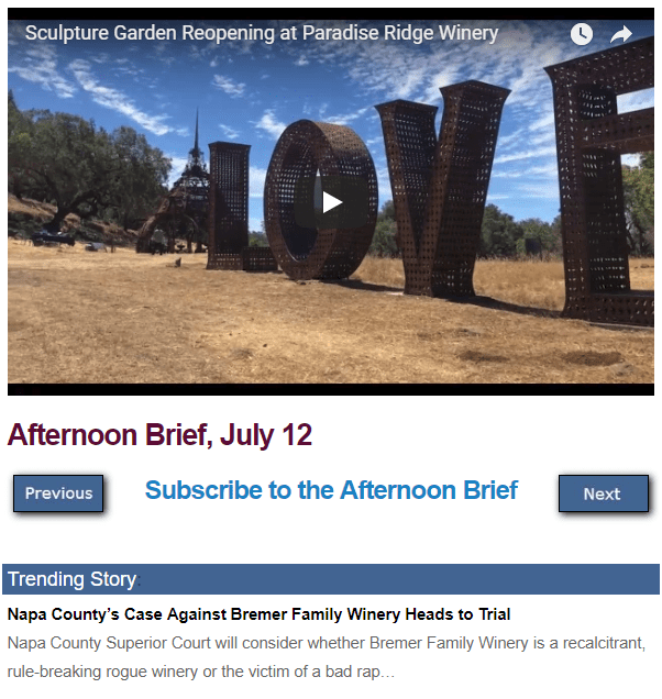 Afternoon Brief July 12 Wine Industry Advisor Wine Industry Advisor