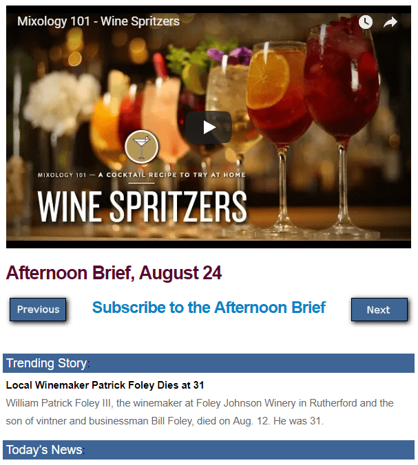 Afternoon Brief screenshot