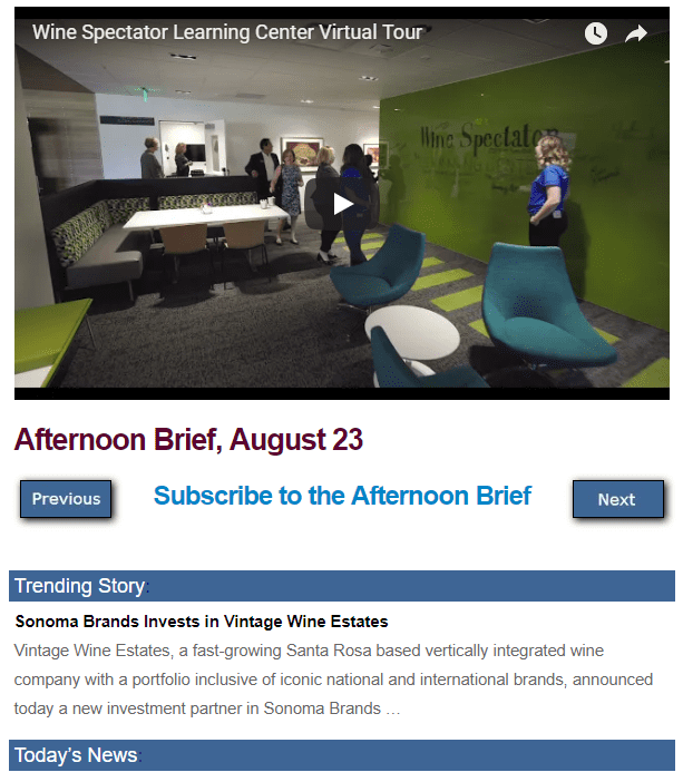 Afternoon Brief screenshot