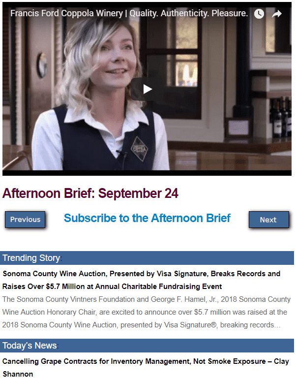 Afternoon Brief screenshot