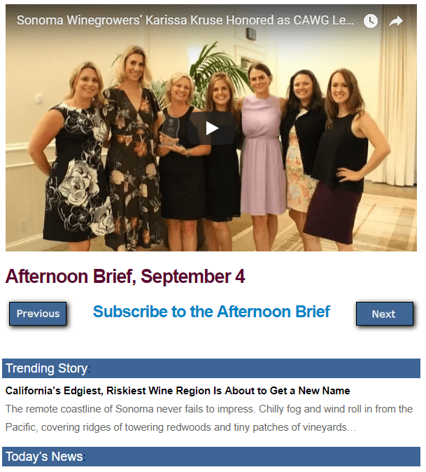 Afternoon Brief screenshot