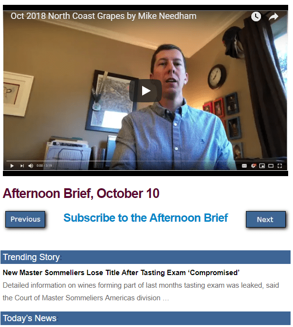 Afternoon Brief screenshot
