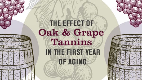 The Effect of Oak and Grape Tannins in the First Year of Aging