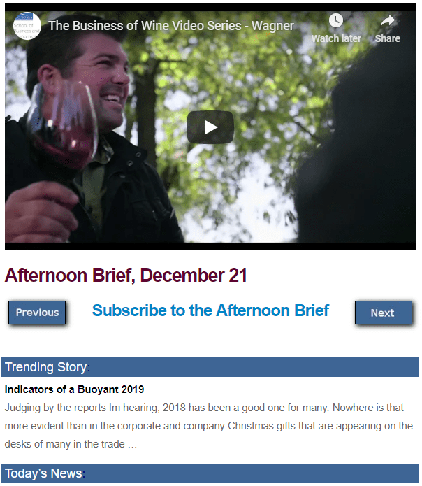 Afternoon Brief screenshot