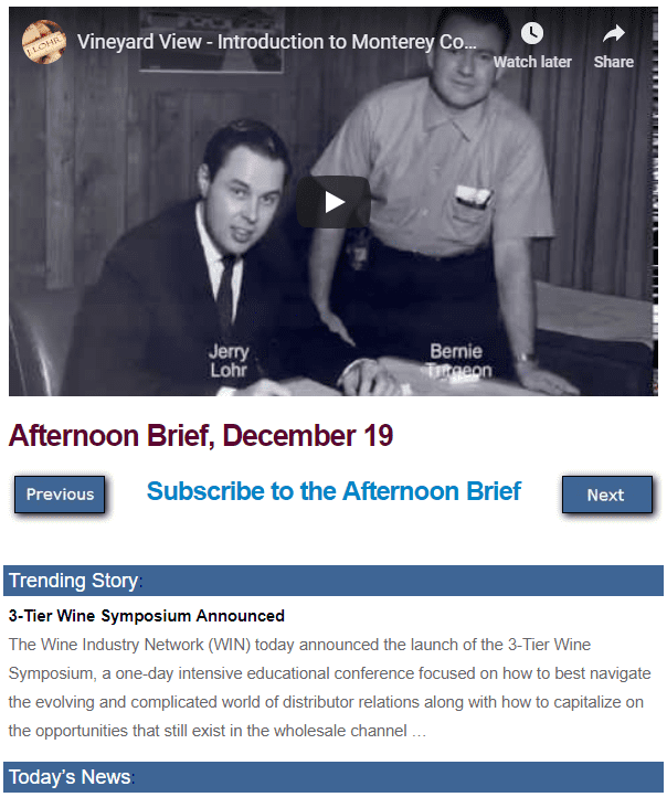 Afternoon Brief screenshot