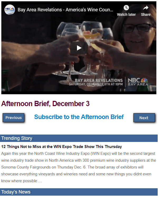 Afternoon Brief screenshot