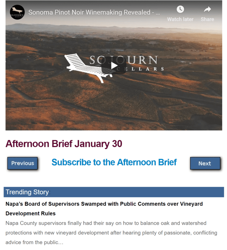 Brief screenshot