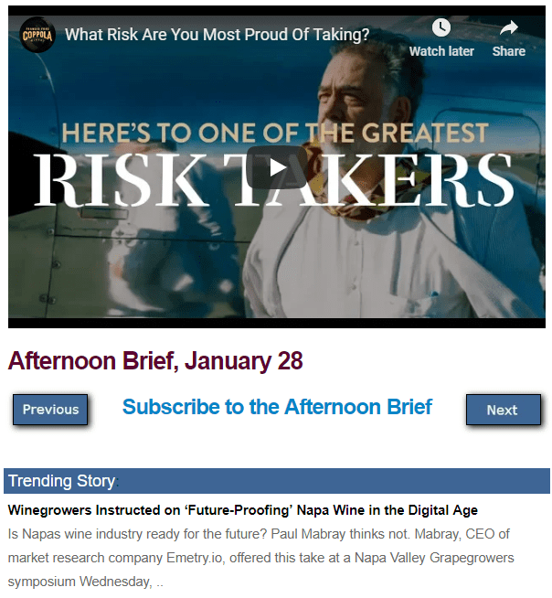 Afternoon Brief screenshot