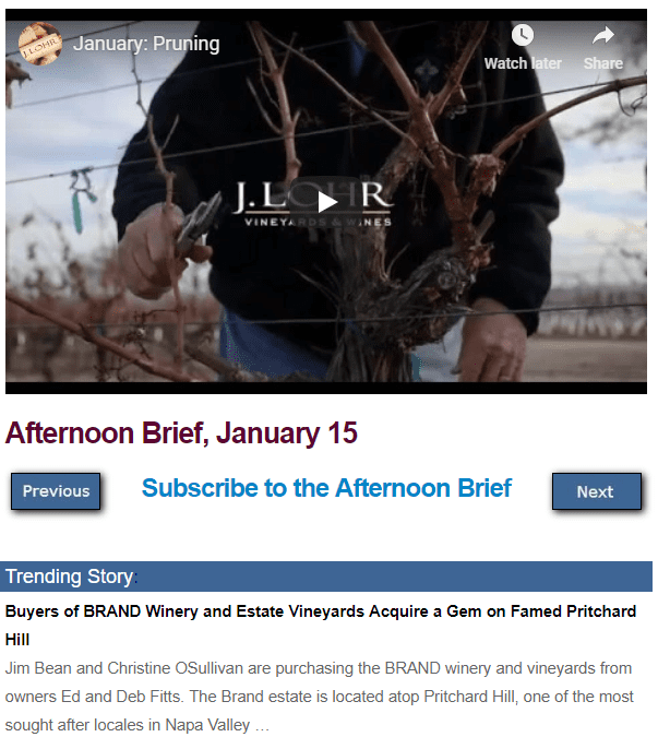 Afternoon Brief screenshot