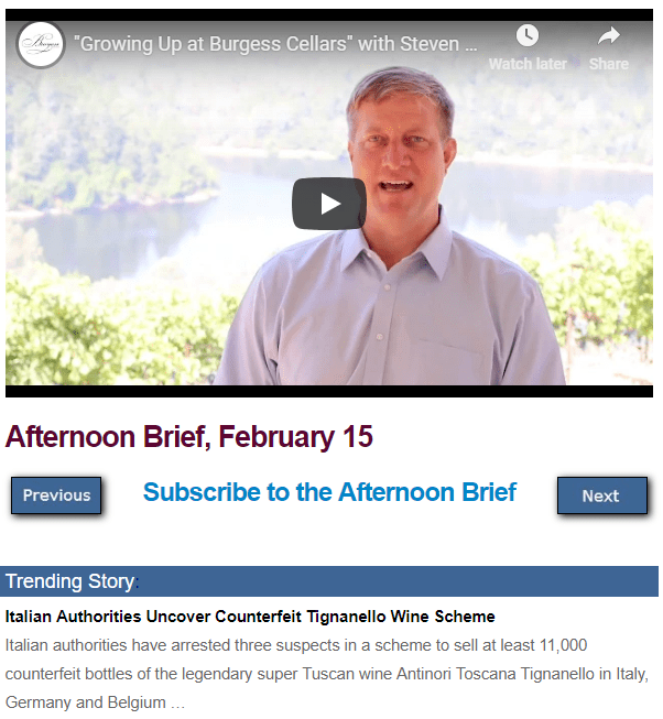 Afternoon Brief screenshot