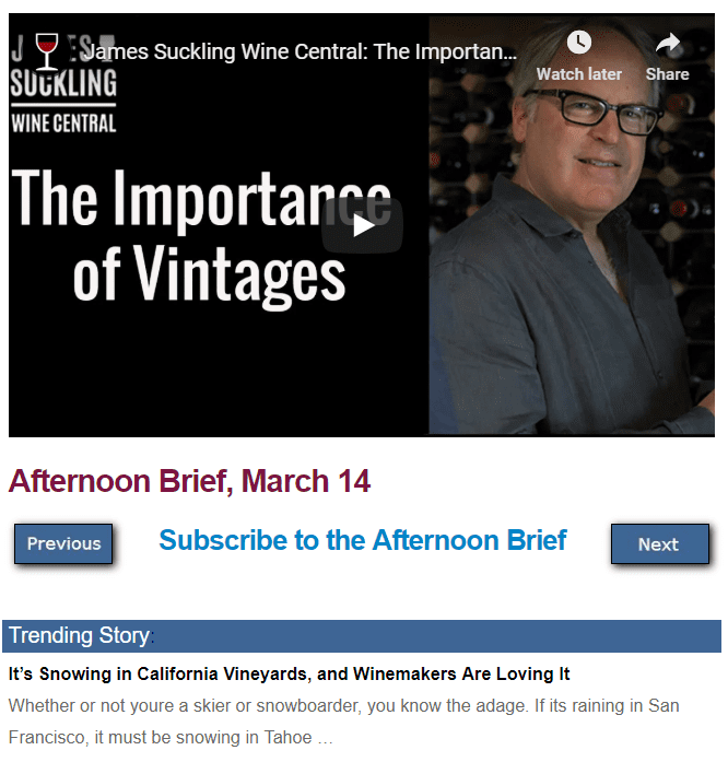 Afternoon Brief screenshot