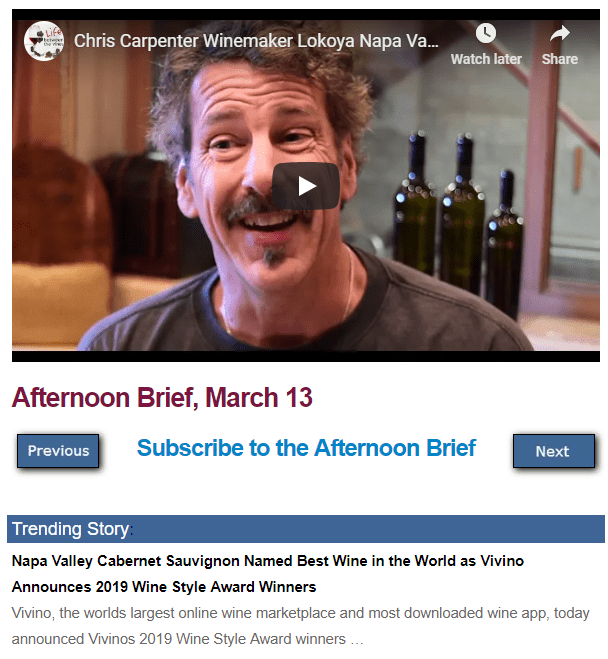 Afternoon Brief screenshot