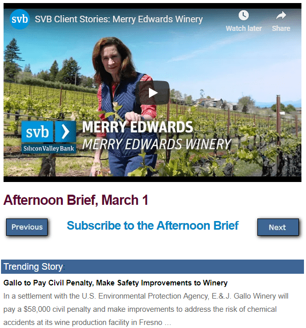 Afternoon Brief screenshot