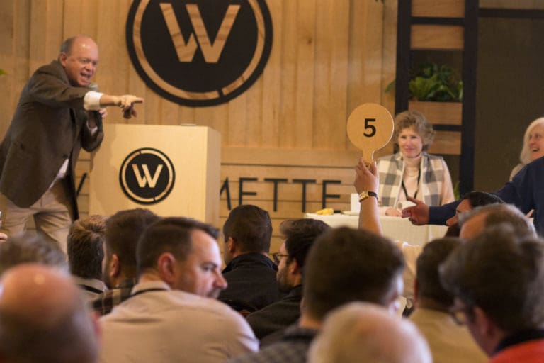 Auctioneer Fritz Hatton