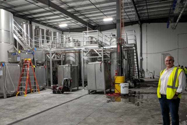 Rich Bouwer at Free Flow Wines facility
