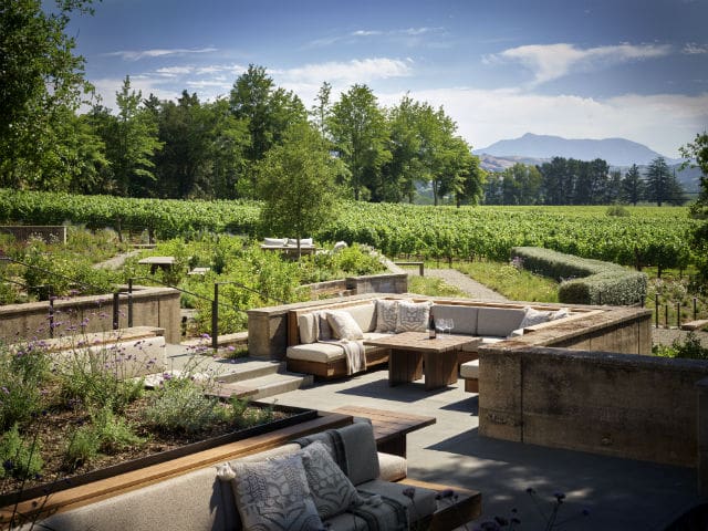 Flowers Winery Garden Seating