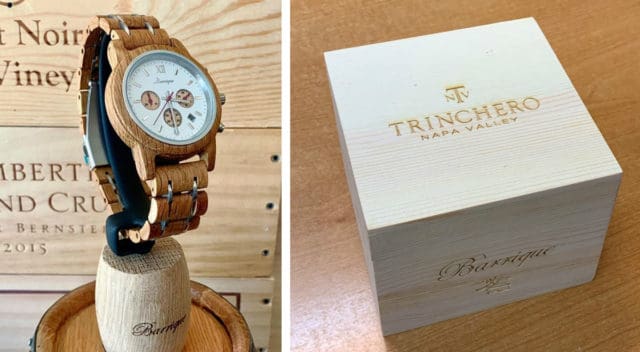 Oak watch and box