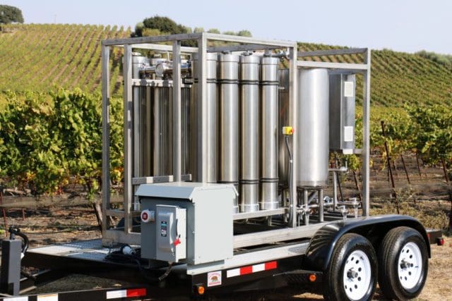 Mobile crossflow unit