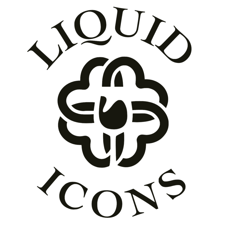 Liquid Icons Logo - Black on Transparent