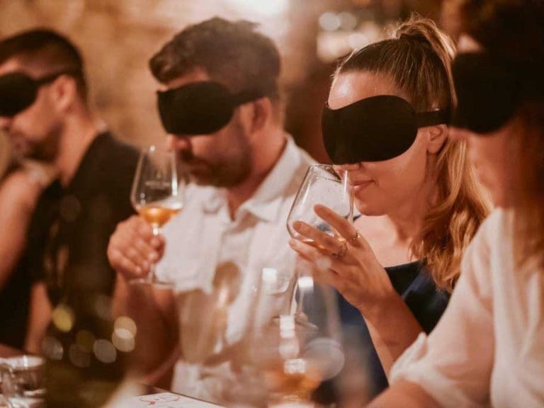 blindfolded