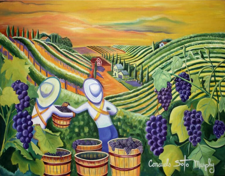 Sunset on the Vineyard_Artwork by Consuelo Soto Murphy