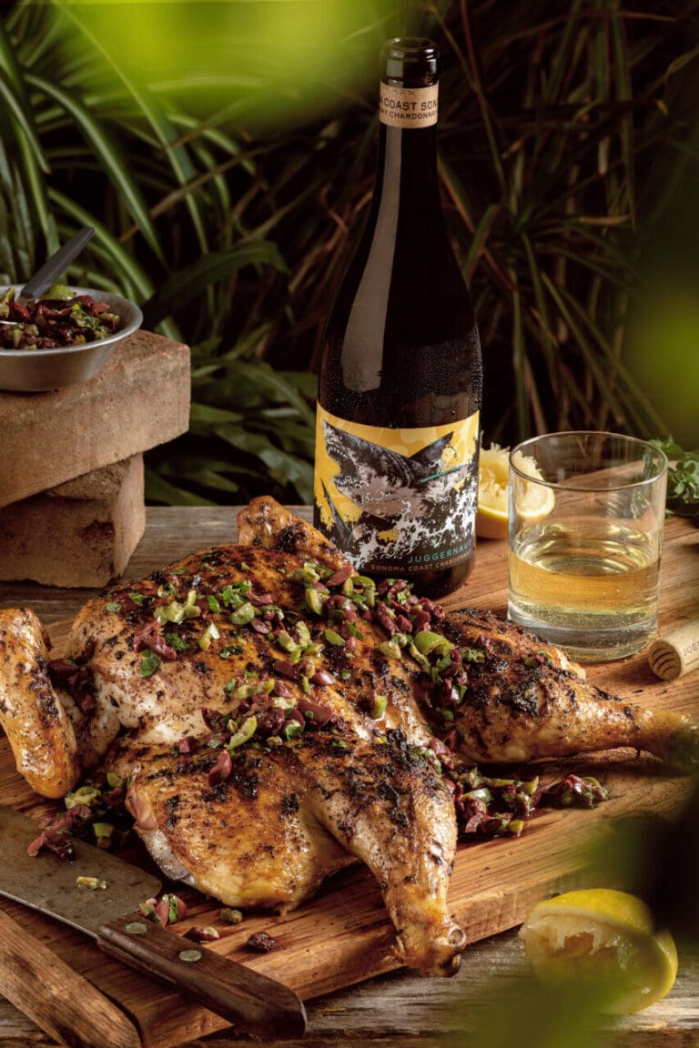 P02-A_Oregano and Lemon Brick Chicken with Olive Tapenade