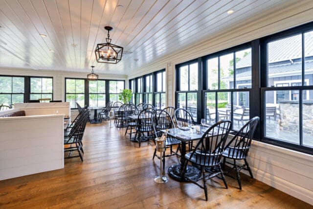 Part of the area for dining at The Crossvines, scheduled to open July 8 in Keedysville, Maryland [Credit: The Crossvines]