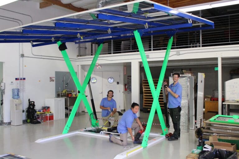 Paired Power's engineers building its signature solar charger, the Pair Tree2