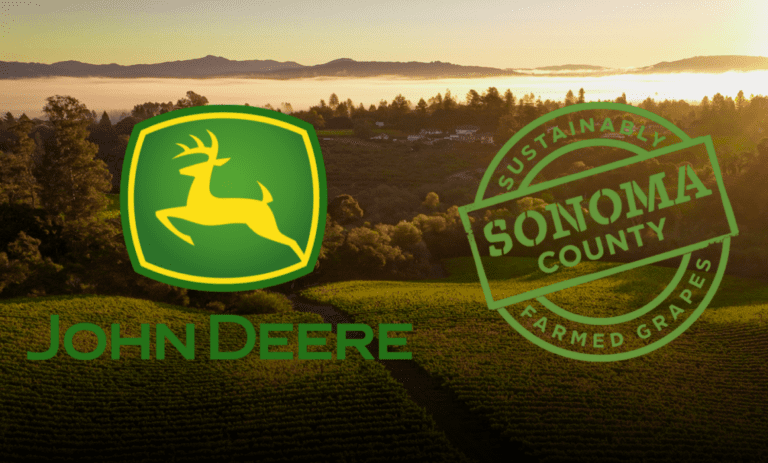 Sonoma County Winegrowers and John Deere logo