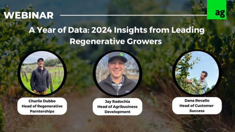Agrology Webinar - A Year of Data