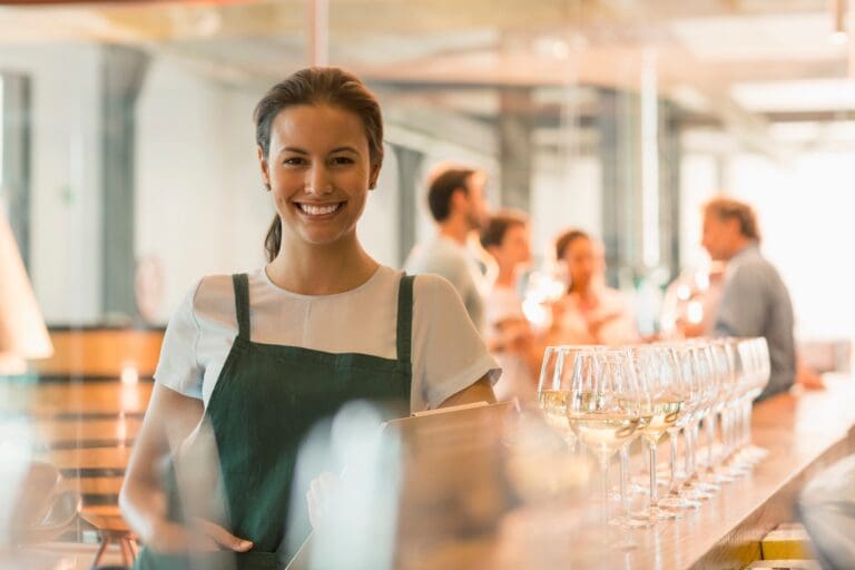 Portrait,Smiling,Winery,Tasting,Room,Worker