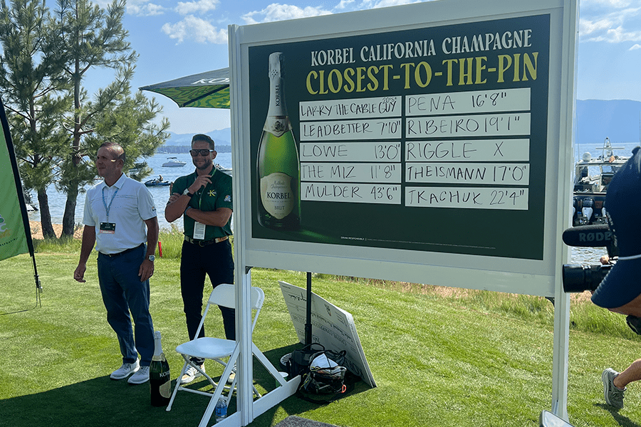 Korbel California Champagne® Celebrates 2025 American Century Championship with Thrilling Closest-to-the-Pin Contest
