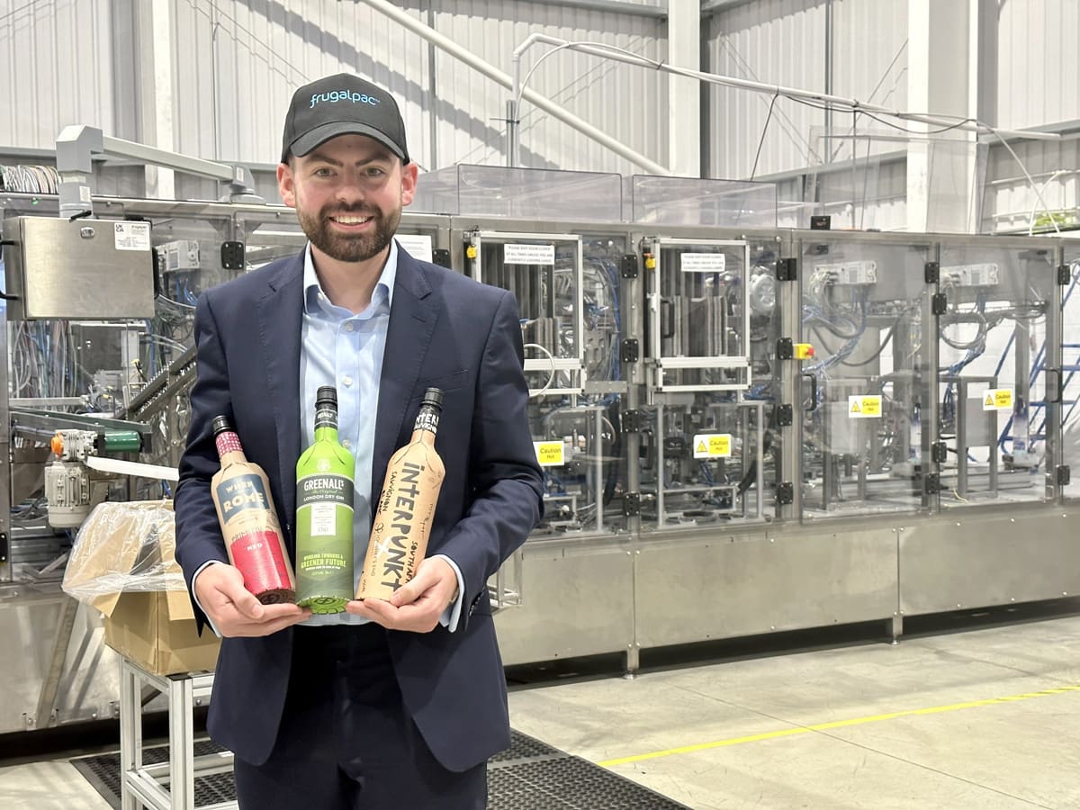Message in a Bottle – Ciaran Dickson of Frugalpac on the World’s First Paper Wine and Spirits Bottle