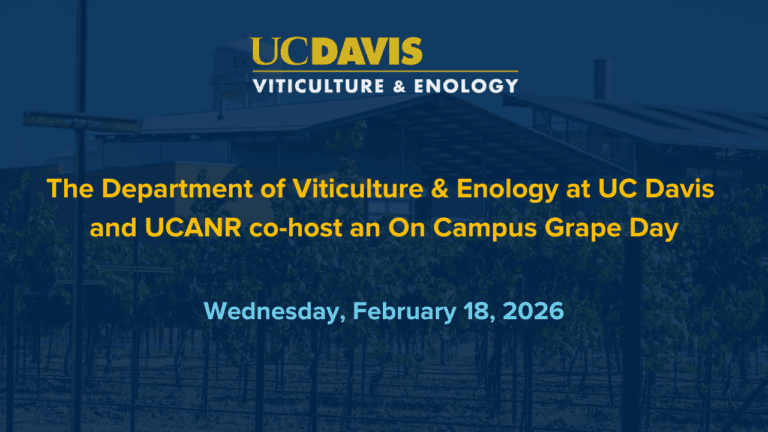 UC Davis & UCANR Grape Day