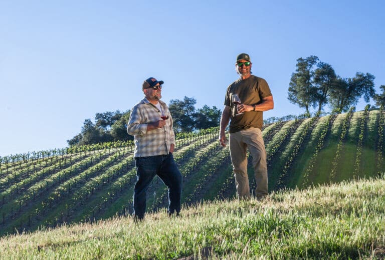 Kit (L) and Don (R) at Estate