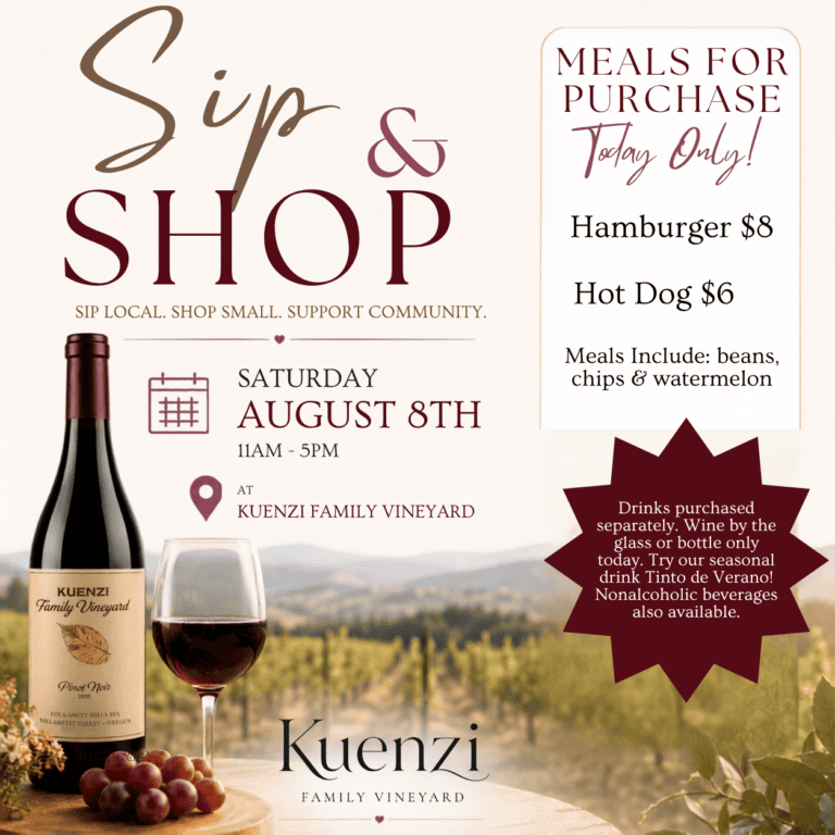 Sip & Shop at Kuenzi Family Vineyard