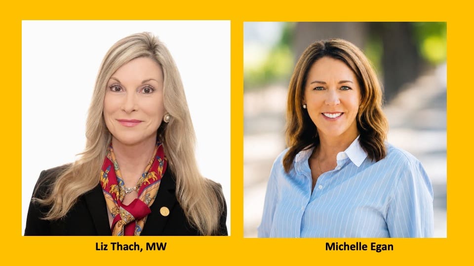 Photo of Liz Thach and Michelle Egan