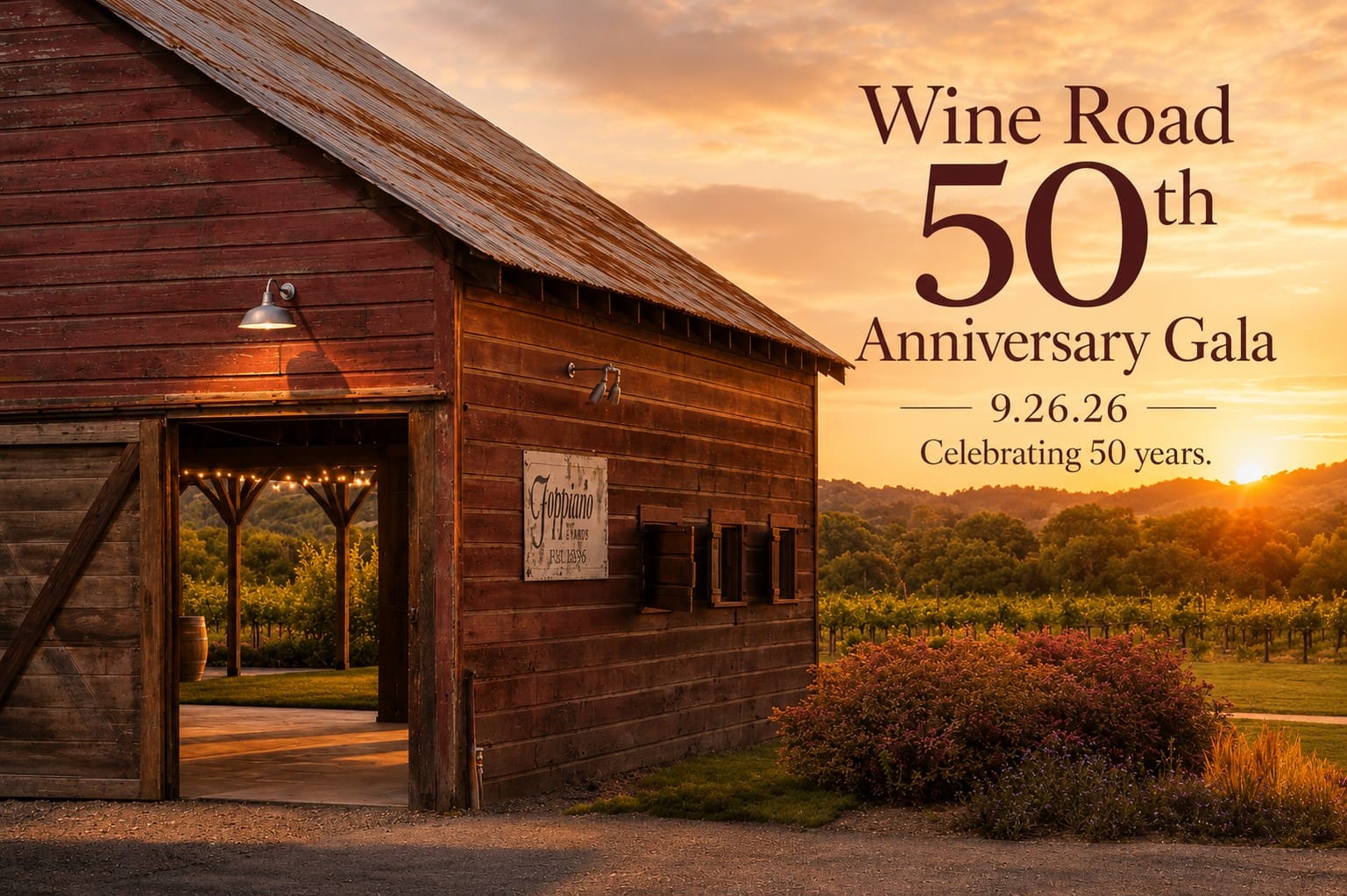 Wine Road 50 Anniversary Gala