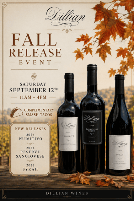 Dillian Wines – Fall Release Event